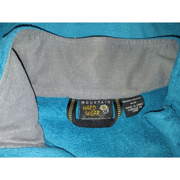 Mountain Hardwear Womens Blue Green Pyxis Fleece Jacket Zip  Jacket Size M - Picture 6 of 15